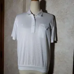 ❤ジバンシー GIVENCHY❤ロゴ刺繍入りレディース半袖ポロシャツ/Lサイズ