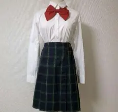 平成レトロ　制服スカート 紺　コスプレ用