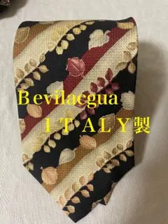 Bevilacqua 花柄ストライプネクタイ イタリア製新品タグ付き