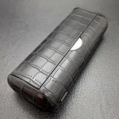 ●アイコス イルマiプライムケース iqos iluma prime用クロコ黒K