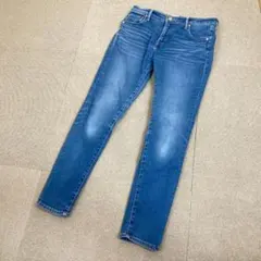 ヒューマンウーマン スキニー デニム パンツ　ストレッチ ブルー Mサイズのサムネイル