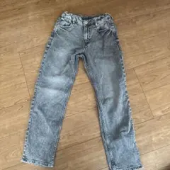 【美品】H&M デニムパンツ150 グレー