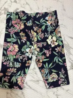 next 花柄レギンスネイビー