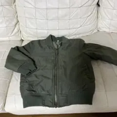 西松屋　MA-1ブルゾン　中綿ジャンバー　ジャケット　120 カーキ