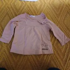 処分❣️BRANSHES ピンク 長袖カットソー 90