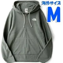 ノースフェイス パーカー メンズ 海外M 日本L相当 新品 グリーン textu