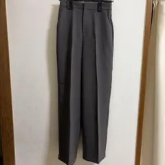 センタープレス スラックス グレー