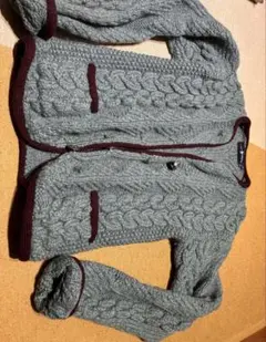 Ralph Lauren グレー ケーブルニット カーディガン M