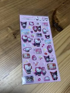 ラメ入り樹脂もりシール　キティ　平成コギャル　サンリオ　シール