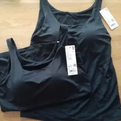 Airism ブラック ブラトップ 2枚セット　Lサイズ