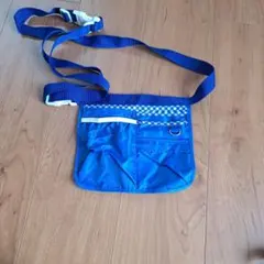 ウエストポーチ ブルー ギンガムチェックのサムネイル
