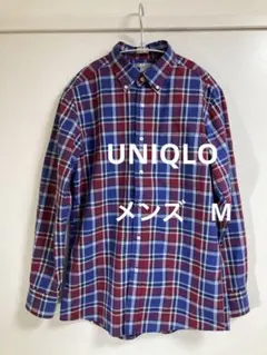 UNIQLO ユニクロ チェックシャツ 長袖 レッド ネイビー カジュアル