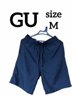 GU ブラック ショートパンツ ゴムウエスト