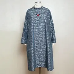 幾何学模様 Aライン ワンピース