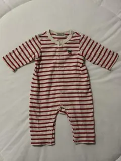 DOUBLE.B ミキハウス ボーダー ロンパース カバーオール 70