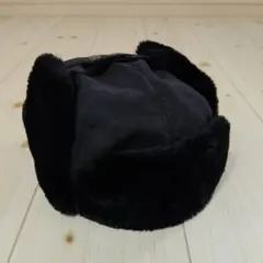 ㈱栗原 ロシア帽 フライトキャップ ブラック 54cm