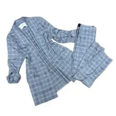 Stradivarius パンツセットアップ　S グレー　グレンチェック　春