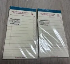 値下げ❗️ チェックメモ　2冊のサムネイル