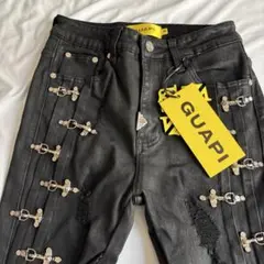 GUAPI バックルレザーパンツ 28 GUAPI バックルレザーパンツ 28 - メルカリ