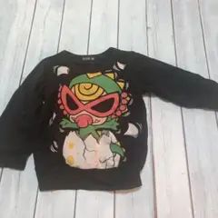 HYS-M キャラクター プリント トレーナー M 黒