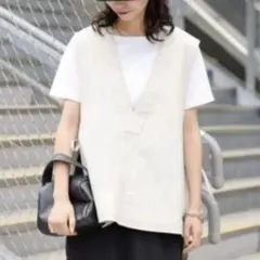 CIAOPANIC TYPY ベージュ Vネック ベスト ONEサイズ