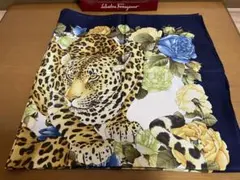 未使用品　サルヴァトーレフェラガモ 豹大判ストールスカーフ　長方形 美品サルヴァトーレフェラガモ 豹大判ストールスカーフ 長方形 - メルカリ