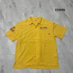 EDWIN オープンカラーシャツ 開襟 半袖 刺繍 チェーンステッチ レーヨンのサムネイル