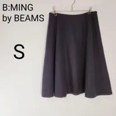 B:MING by BEAMS フレア スカート S 紺色 裾切りっぱなしのサムネイル
