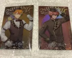 (未使用品)にじさんじ　ウエハース　メタリックプラカード　赤城ウェン　宇佐美リト