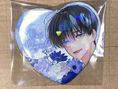 坂口桜利 多聞くん今どっち ホログラムハート形キャラバッジ 缶バッジ