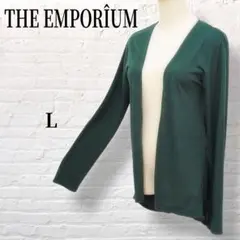 【THE EMPOLÎUM】薄地ボタンレスカーディガン　後ろ丈長め　 B742のサムネイル
