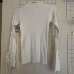 GRL ホワイトニットセーター 長袖