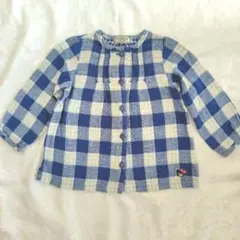 DOUBLE B チェック柄シャツ 90