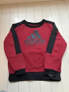 adidas 赤黒 トレーナー　130cm