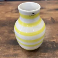 KÄHLER 花瓶 イエロー ボーダー　北欧　ケーラーのサムネイル