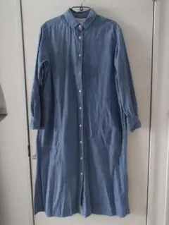 無印良品　デニムシャツワンピース 長袖