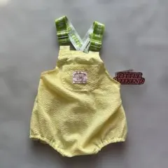 【新品】60〜70 リトルウィークエンド　サロペットロンパース　黄色　ベビー服