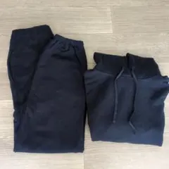 YM/1350 ReNAVE スウェット上下セット ネイビー 男女兼用 M〜L