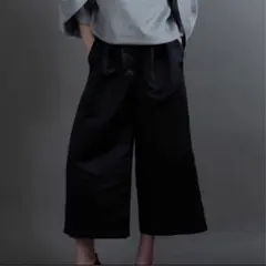 Heve サテンフレアガウチョパンツ　ブラック　36サイズ 2026年最新】heve ガウチョの人気アイテム - メルカリ