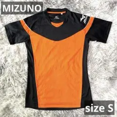 MIZUNO ミズノ　サッカー半袖Tシャツ　サイズS ブラック　黒 オレンジ
