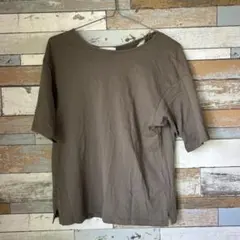 SENSE OF PLACE ブラウン 半袖Tシャツ