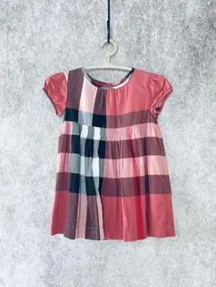 BURBERRY チェック柄 半袖ワンピース