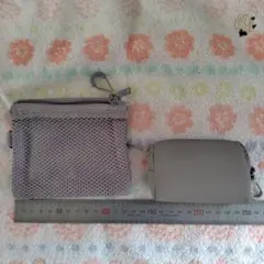 無印良品 ダブルファスナーケースとミニポーチ2個セットのサムネイル