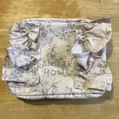 SNIDEL HOME フラワープリント フリルポーチ