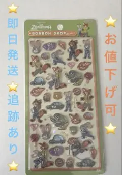 ボンボンドロップシール ボンドロ ディズニー ズートピア ズトピ 正規品