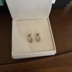 フープ型シルバーゴールドピアス　ミスティ