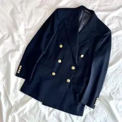 ポロラルフローレン　テーラードジャケット　ダブル　紺ブレ　金ボタン　日本製