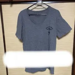 MARUSO.9 グレー Vネック Tシャツ L