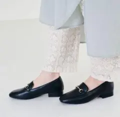 【オリエンタルトラフィック】パンプス ローファー 革靴 黒 24cm 38のサムネイル