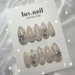 ワンホンネイル チェック柄 薔薇 ハート 埋めつくし オタク